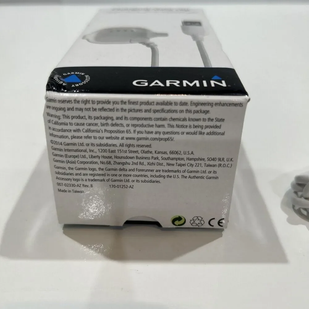 Garmin Forerunner FR10 FR15 010-11029-05 USB Charging Data Clip White
